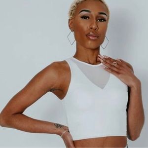 Mesh Brami Crop Klassy Network-Medium